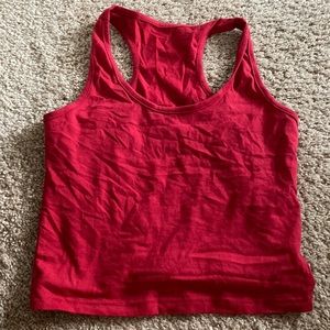 Red tank top